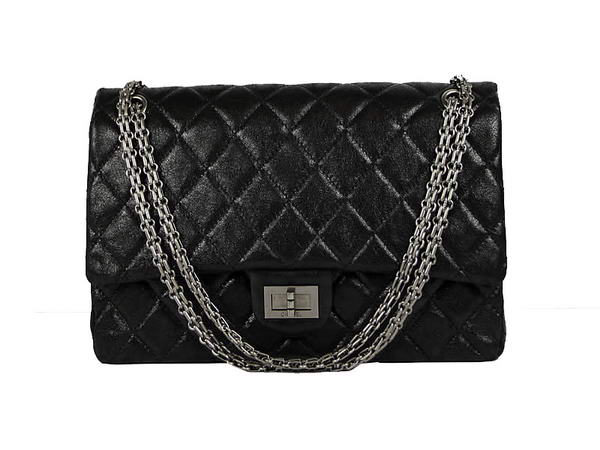 AAA Chanel Classic Bags Original Burst Lambskin Leather A48103 Black Replica